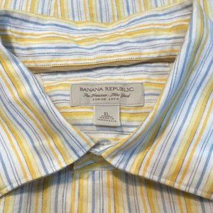 Banana Republic 100% Linen Button Down - XL